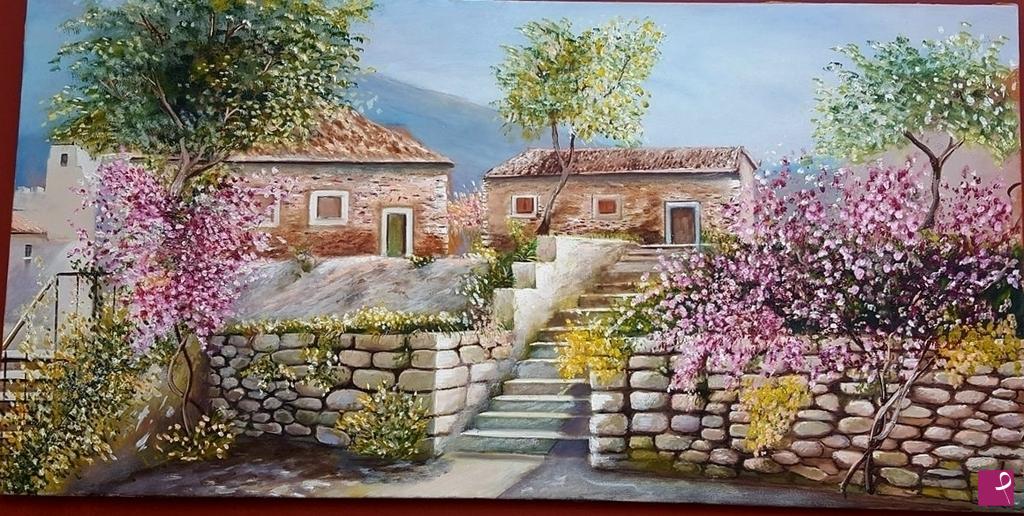 quadri in vendita online - Casale campestre sul Vesuvio 