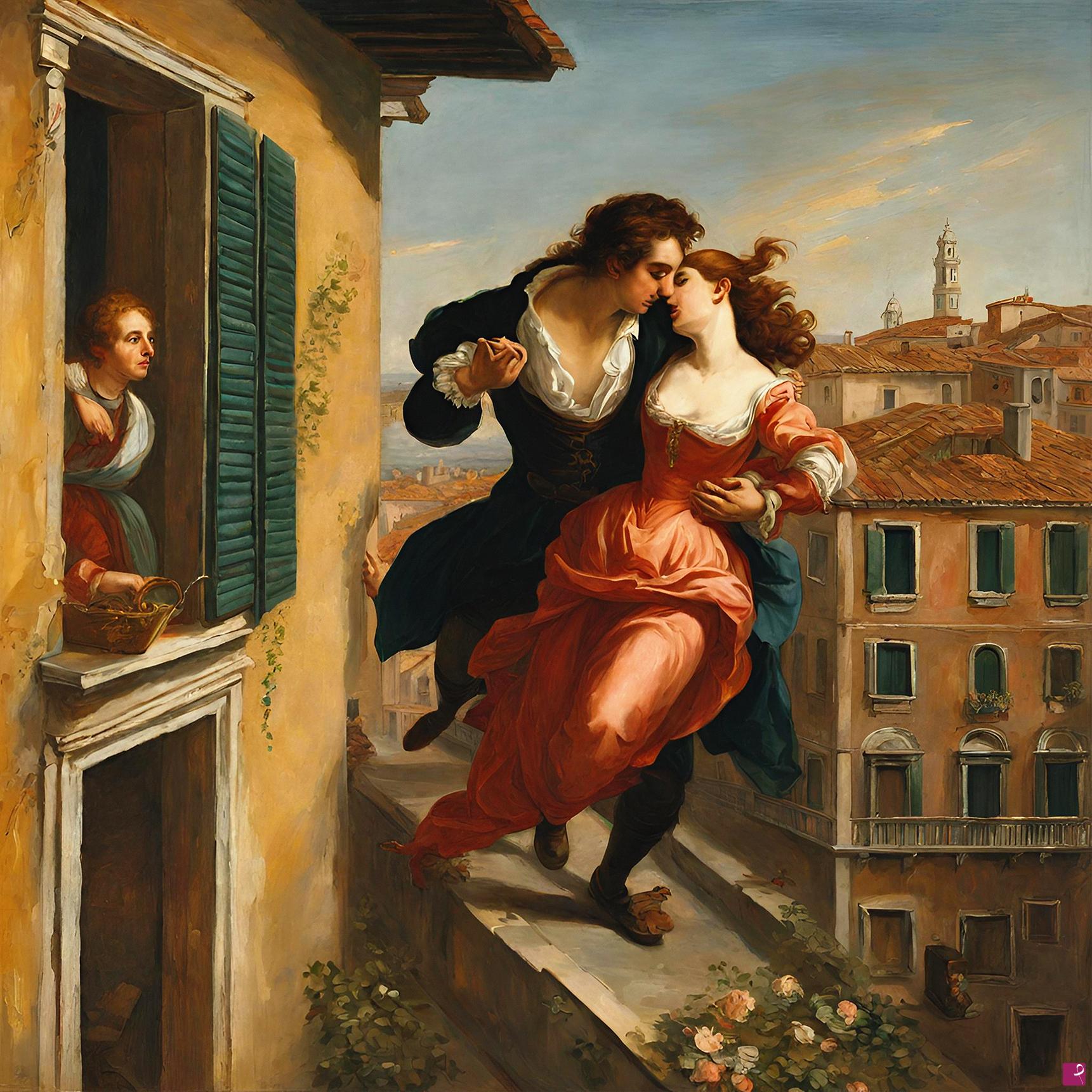 quadri in vendita online - Casanova rapisce una fanciulla - Edizione Limitata a 100