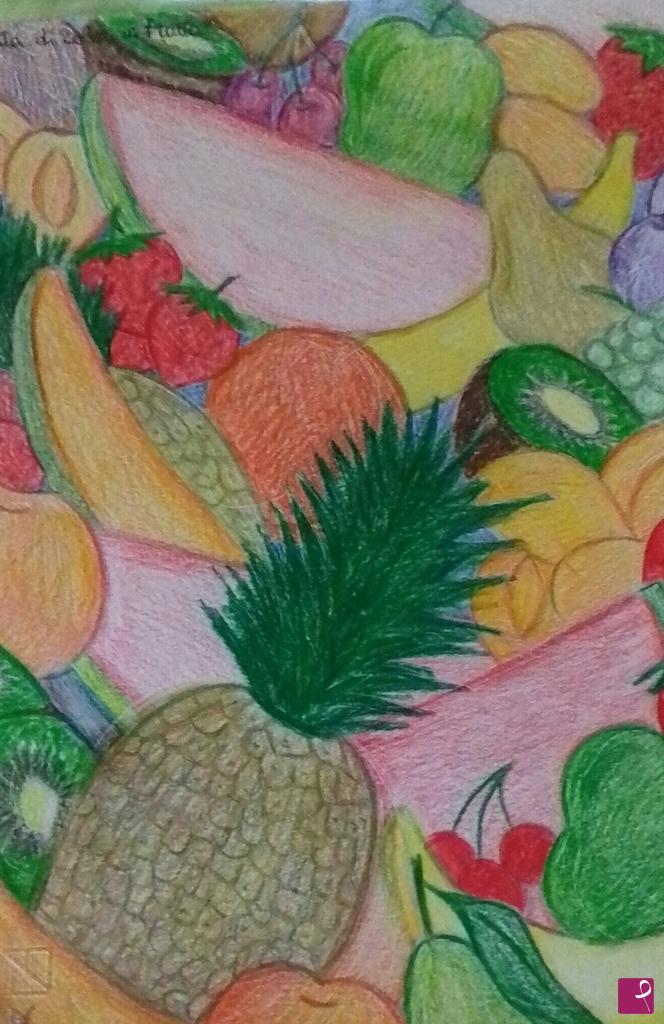 quadri in vendita online - Cascata di colori in frutta