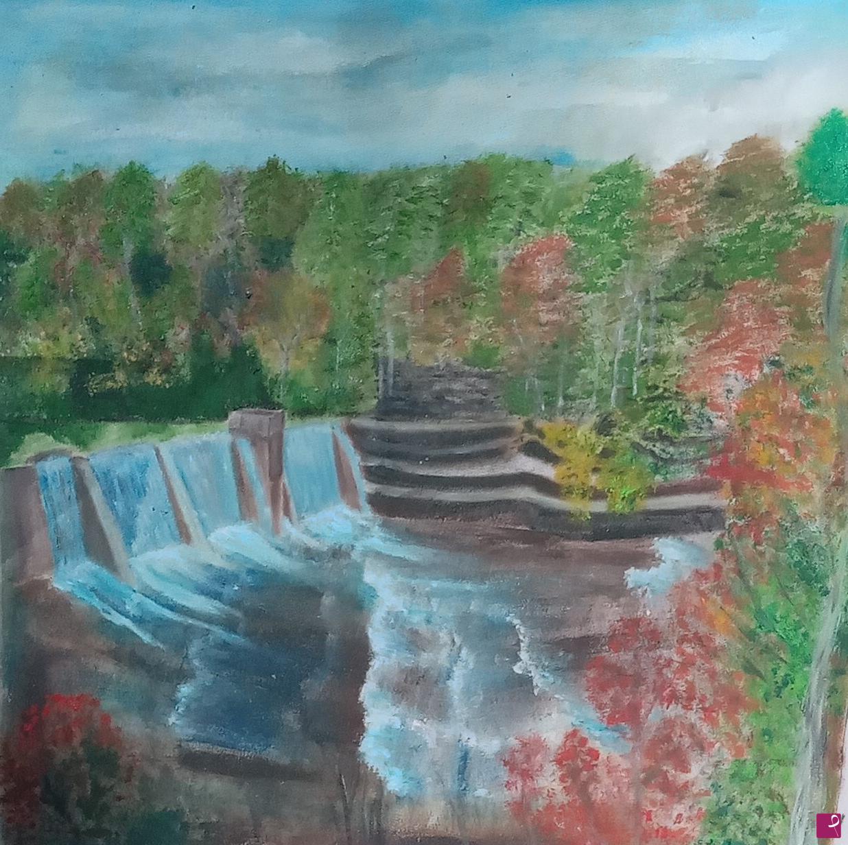 quadri in vendita online - Cascata di Mentone (ALABAMA)