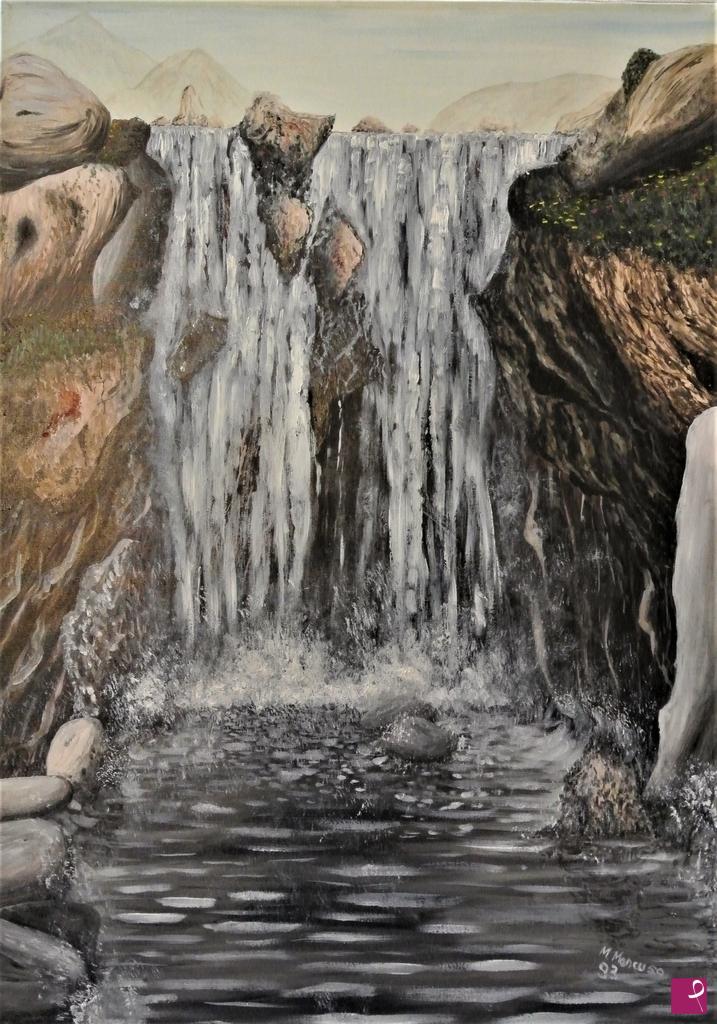 quadri in vendita online - Cascata grande