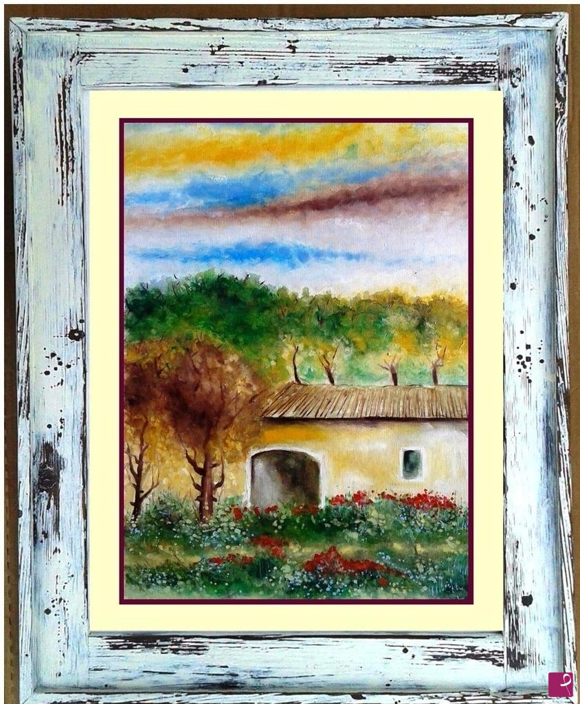 quadri in vendita online - Cascina di campagna