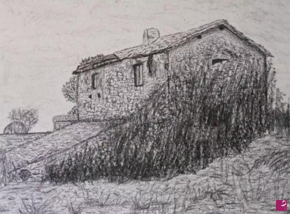 quadri in vendita online - Cascina diroccata 