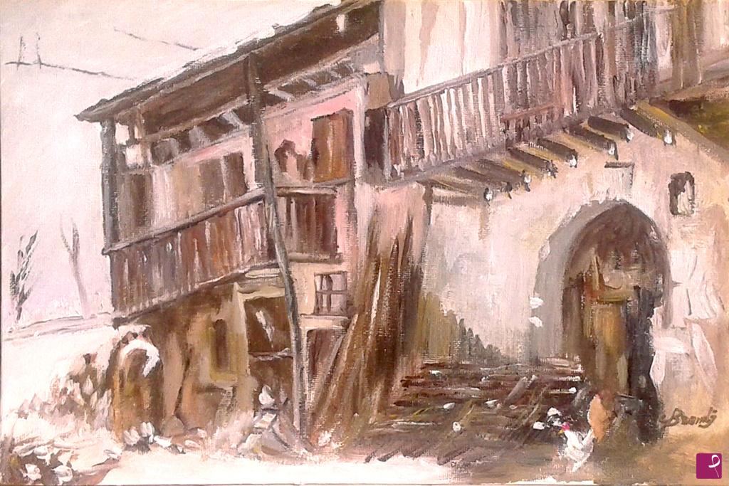 quadri in vendita online - cascinale in abbandono