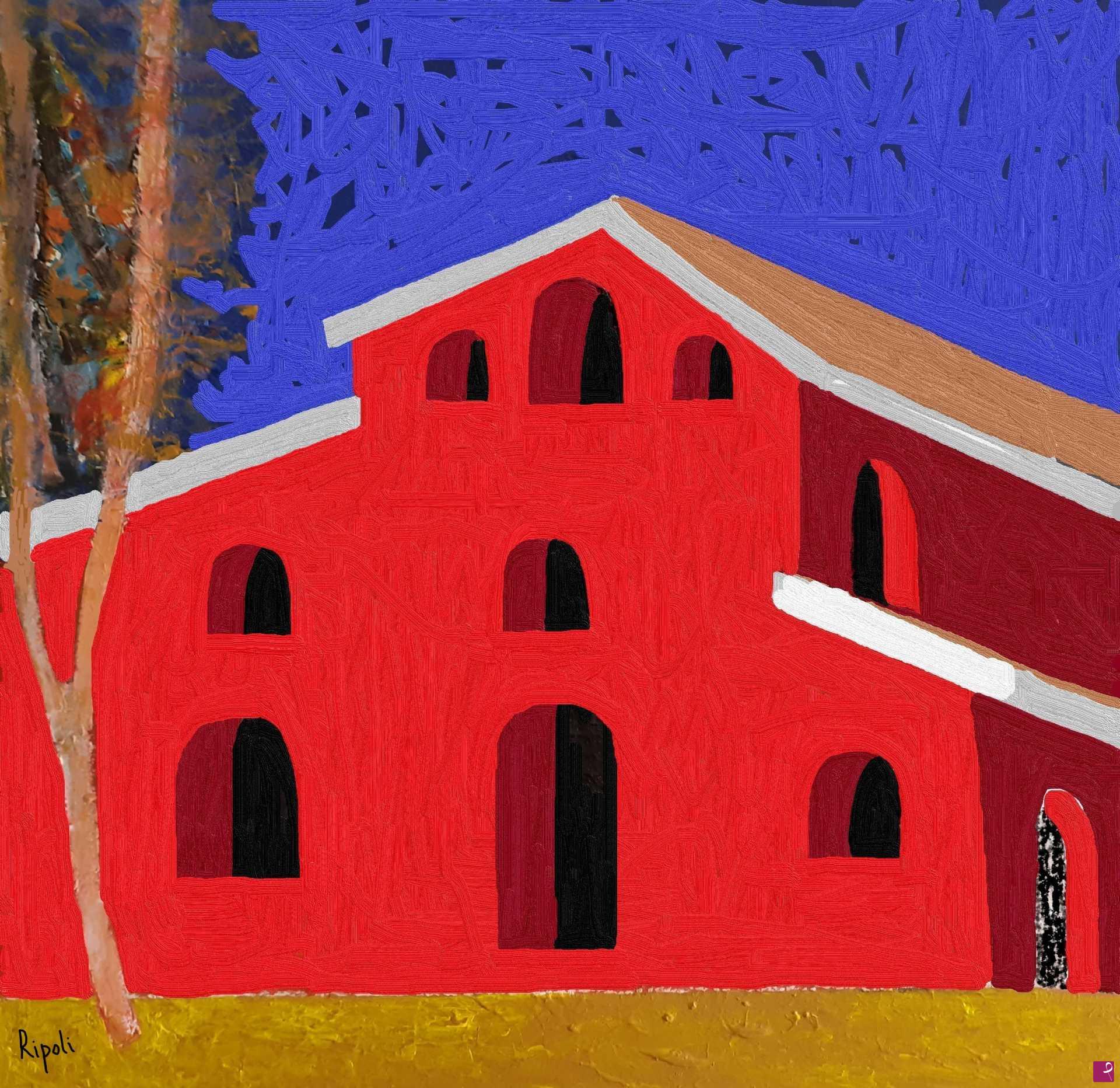 quadri in vendita online - CASCINALE ROSSO