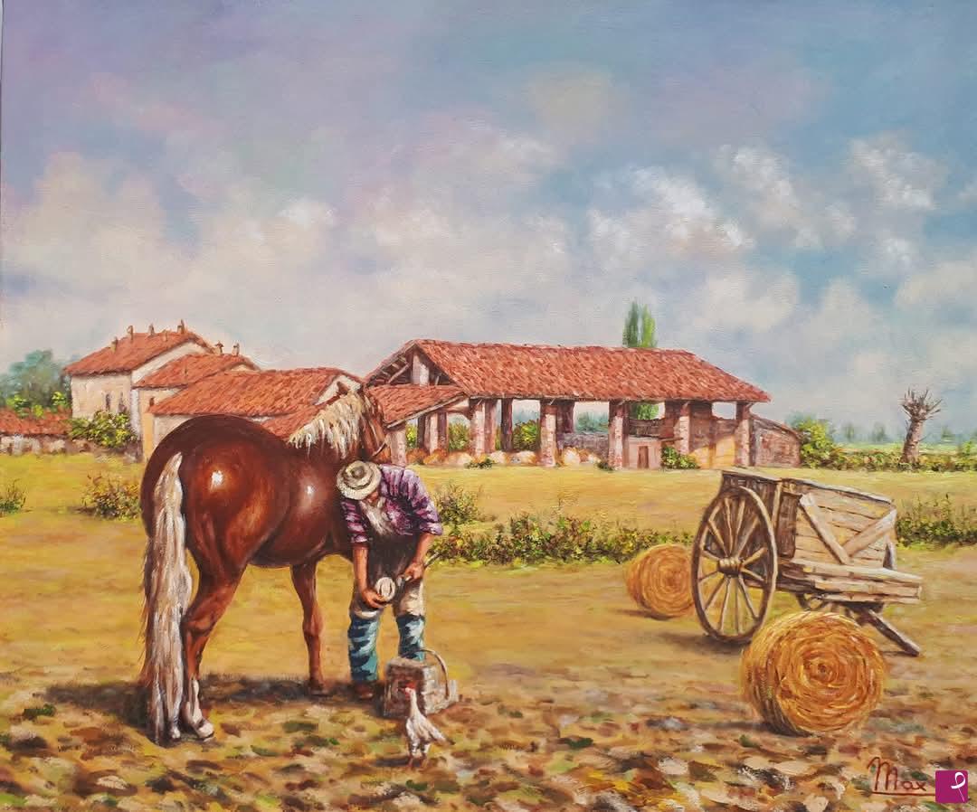 quadri in vendita online - CASCINE A CASTELLETTO DI BRANDUZZO 