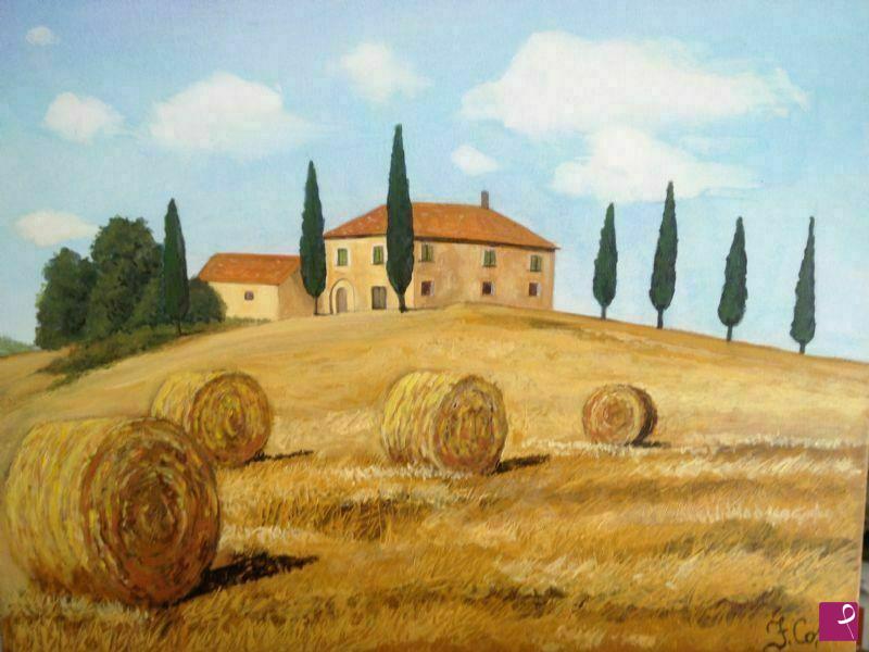 quadri in vendita online - casolare toscano