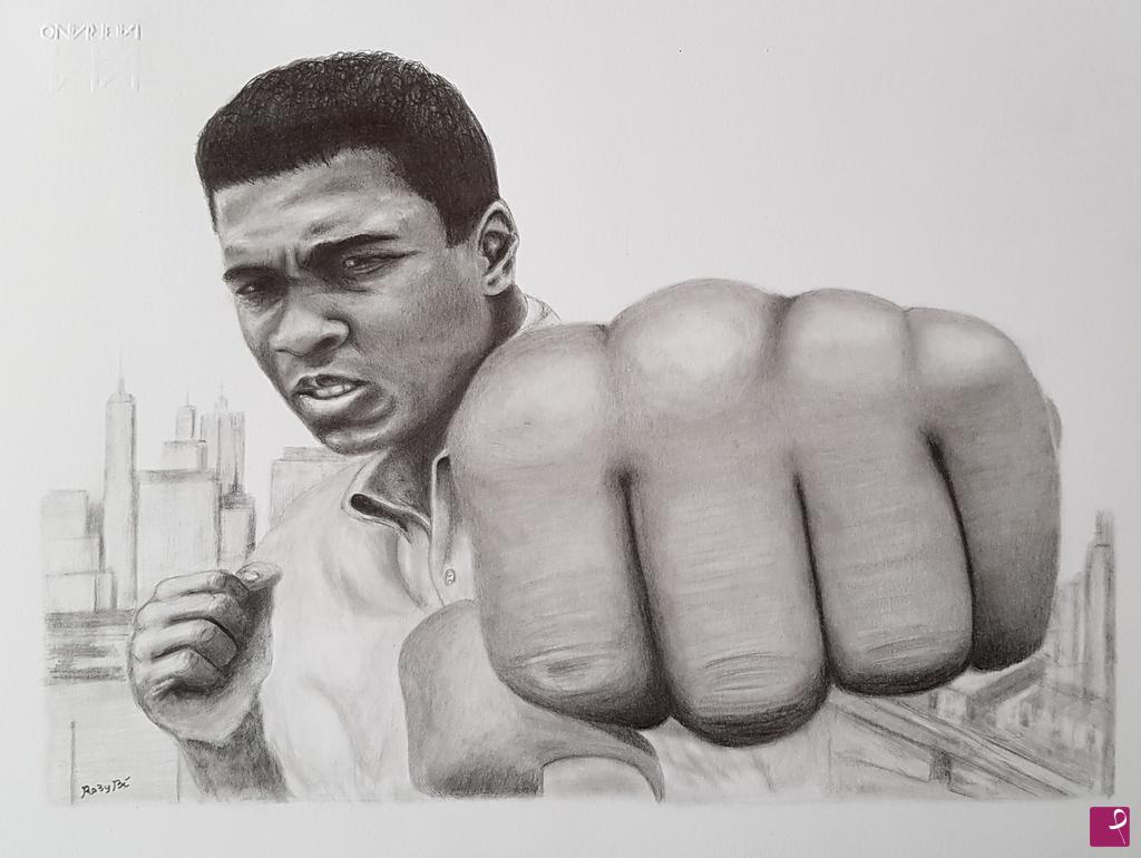 quadri in vendita online - Cassius Clay -  Muhammad Ali