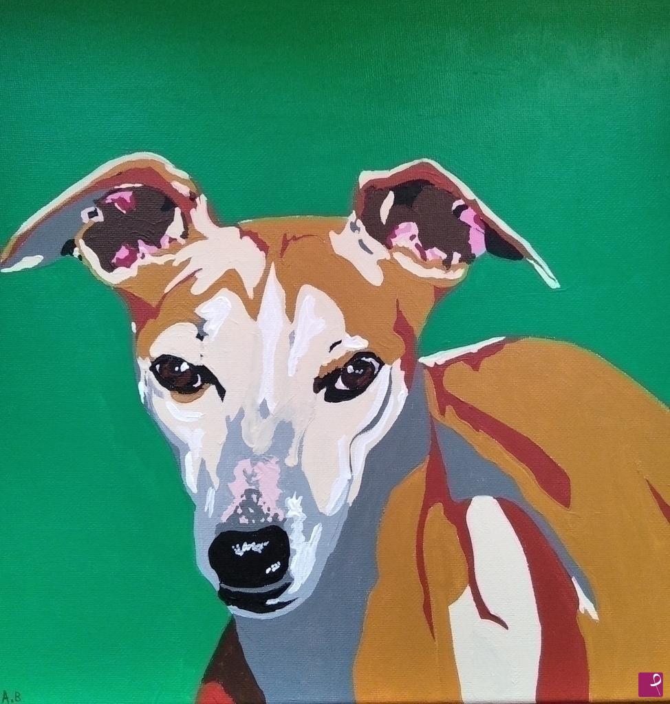 quadri in vendita online - Castalia (Whippet)
