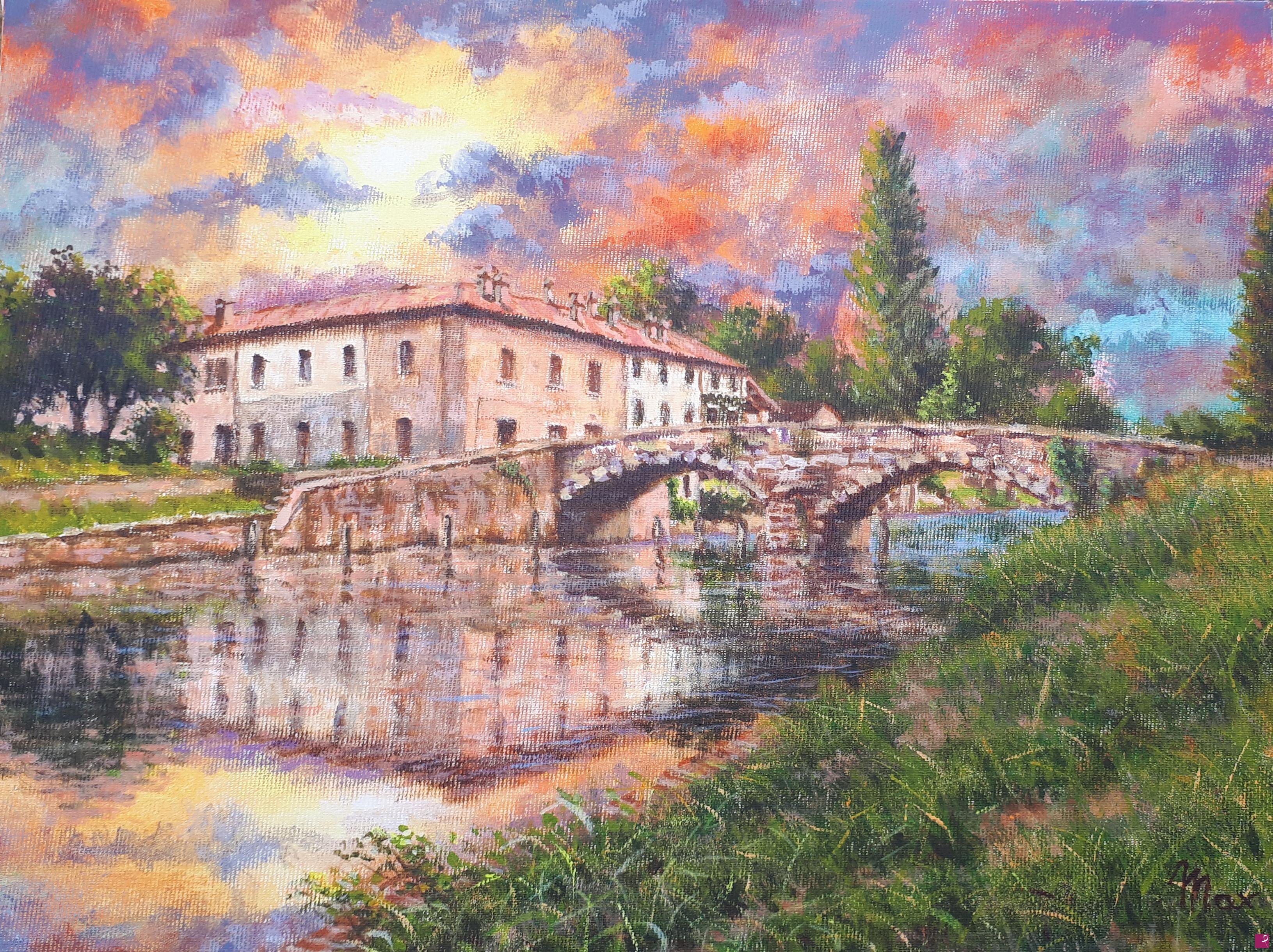 quadri in vendita online - CASTELLETTO DI CUGGIONO : LUCI E COLORI