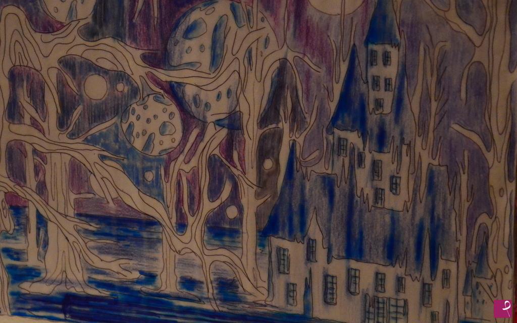 quadri in vendita online - CASTELLO DEI MISTERI ASTRALI NEI PRESSI DEL LAGO BAJKAL