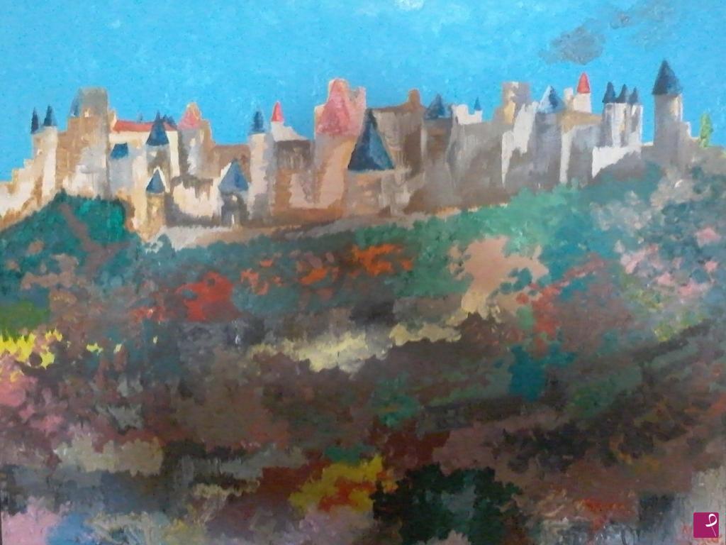 quadri in vendita online - Castello di Carcassonne