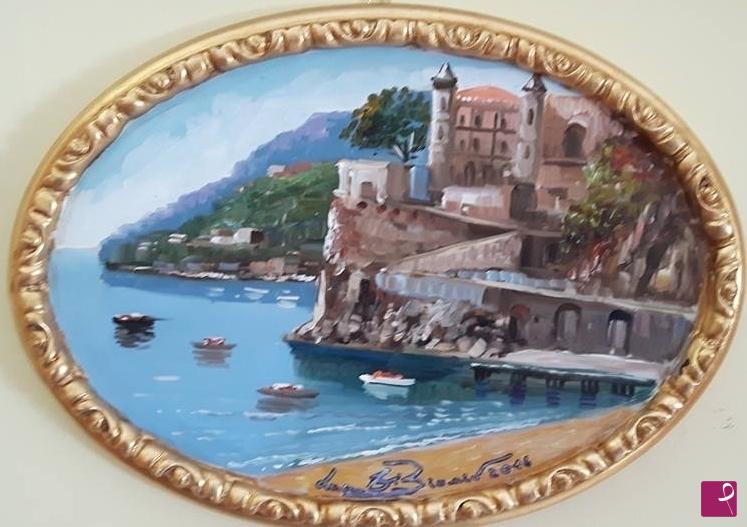 quadri in vendita online - Castello di Maiori prima del porto