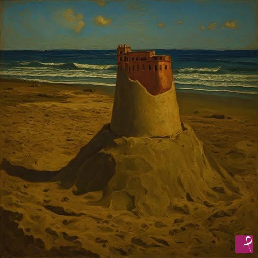 quadri in vendita online - castello di sabbia 