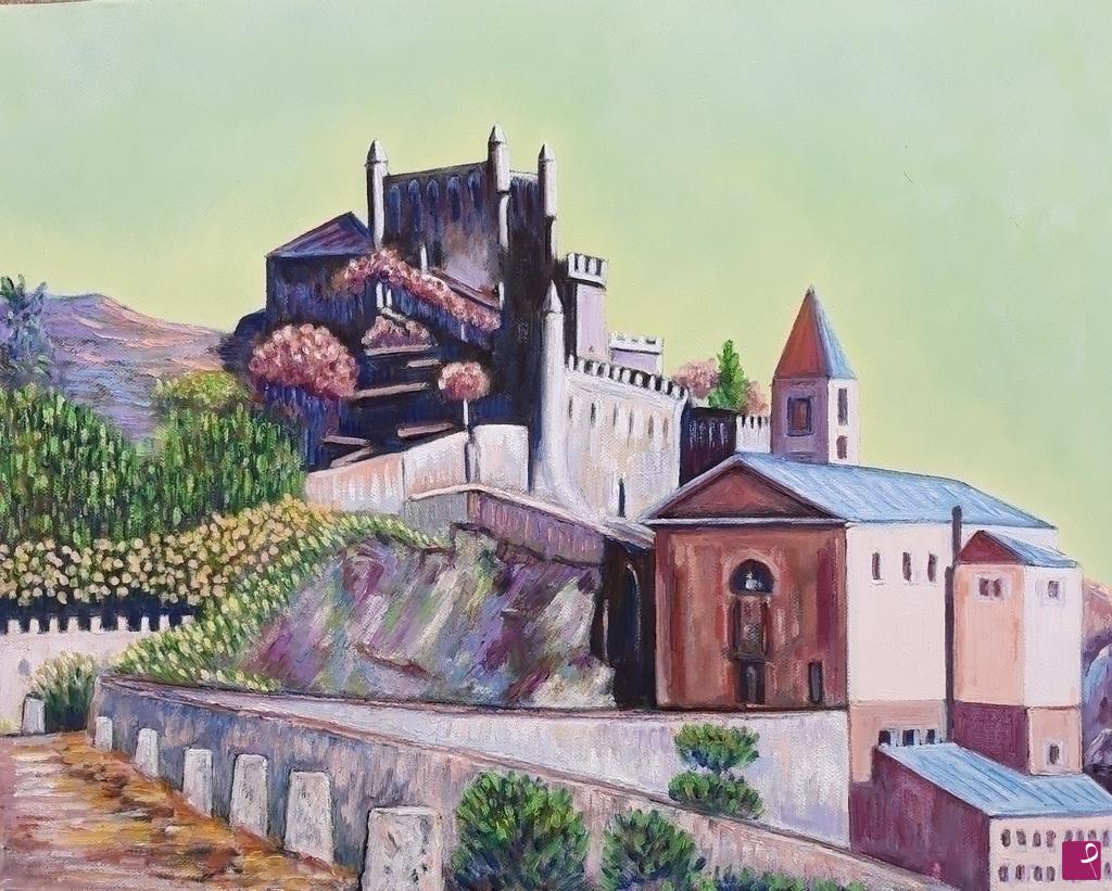 quadri in vendita online - CASTELLO DI ST: PIERRE -AOSTA  (2021)