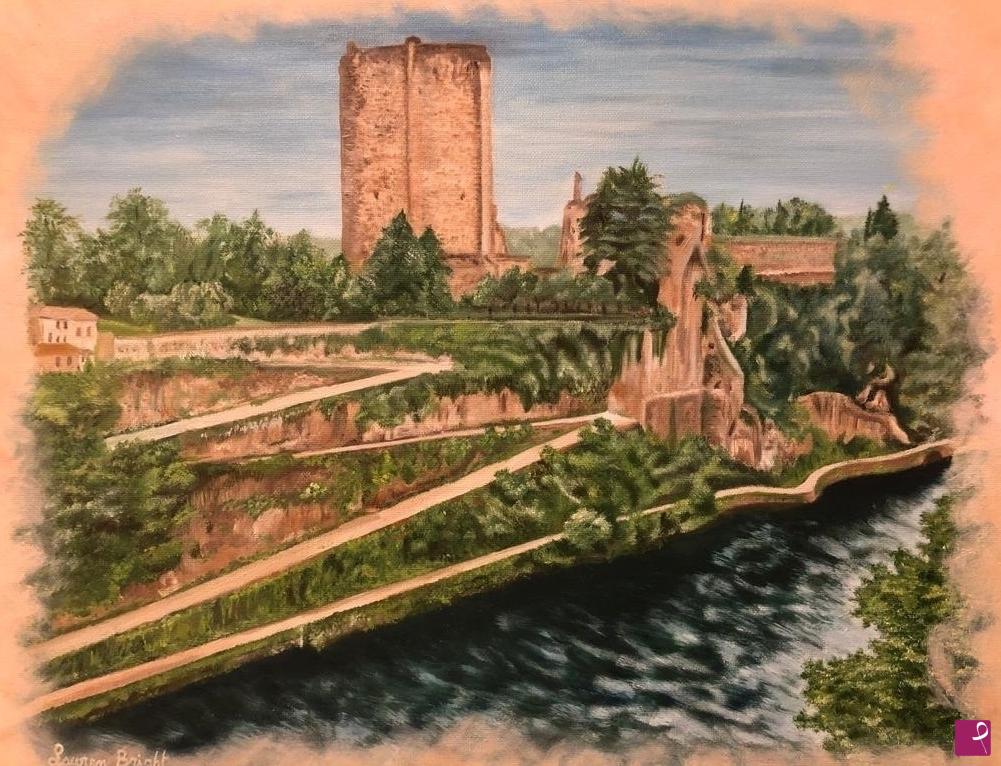 quadri in vendita online - Castello di Trezzo sull'Adda
