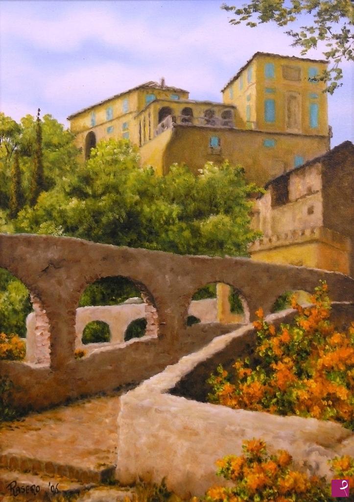 quadri in vendita online - Castello Doria e ponte romano