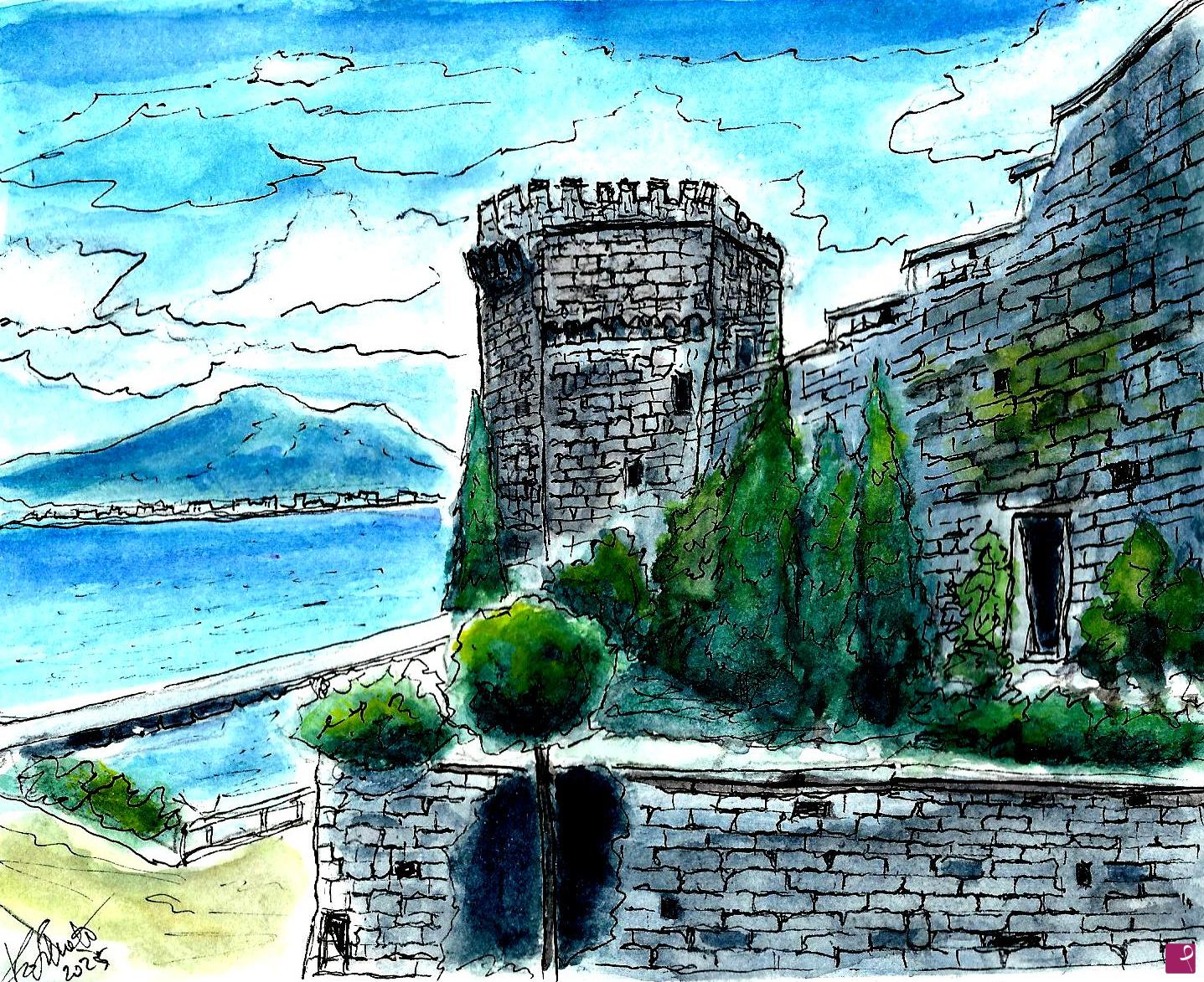 quadri in vendita online - Castello medioevale