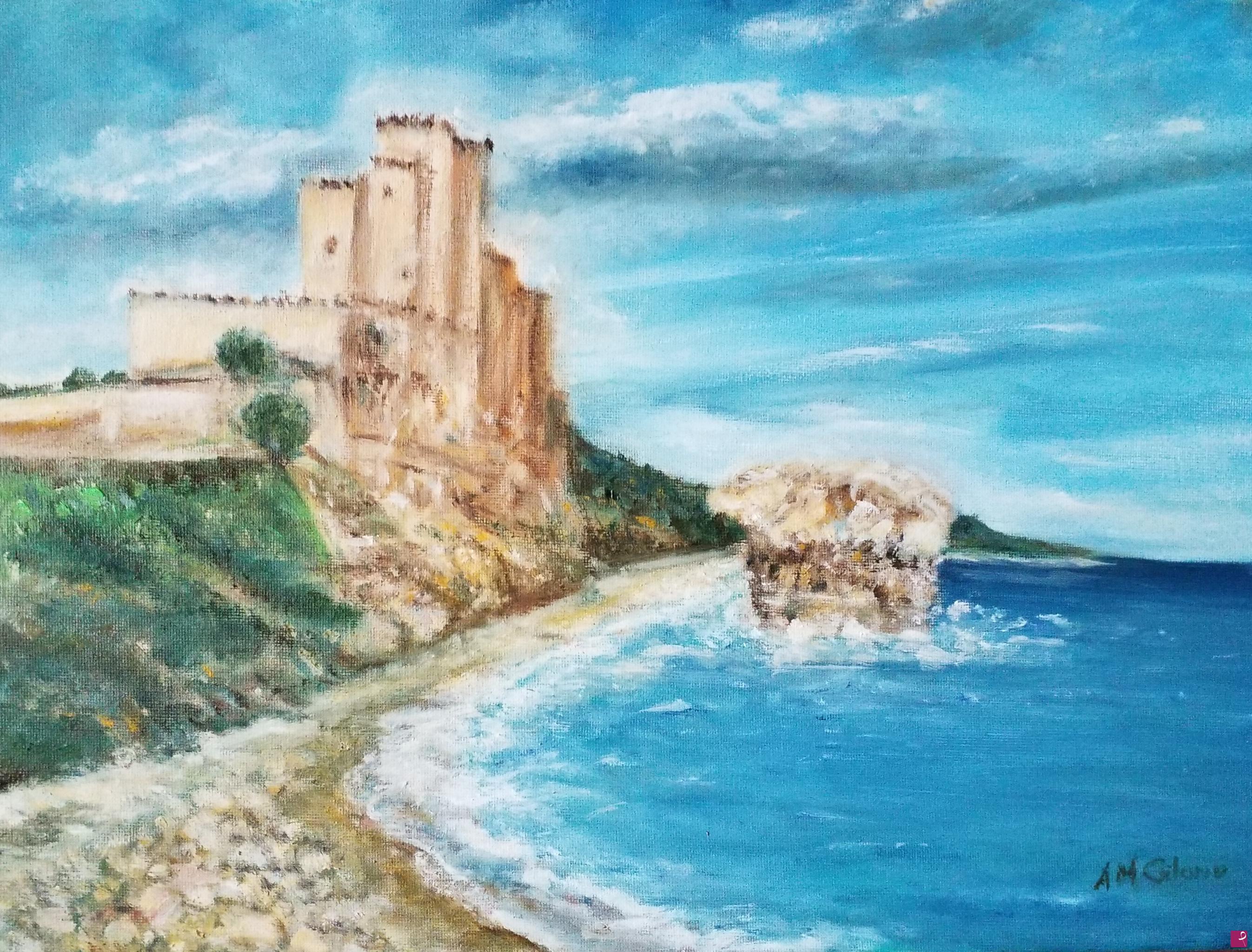 quadri in vendita online - Castello sul mare