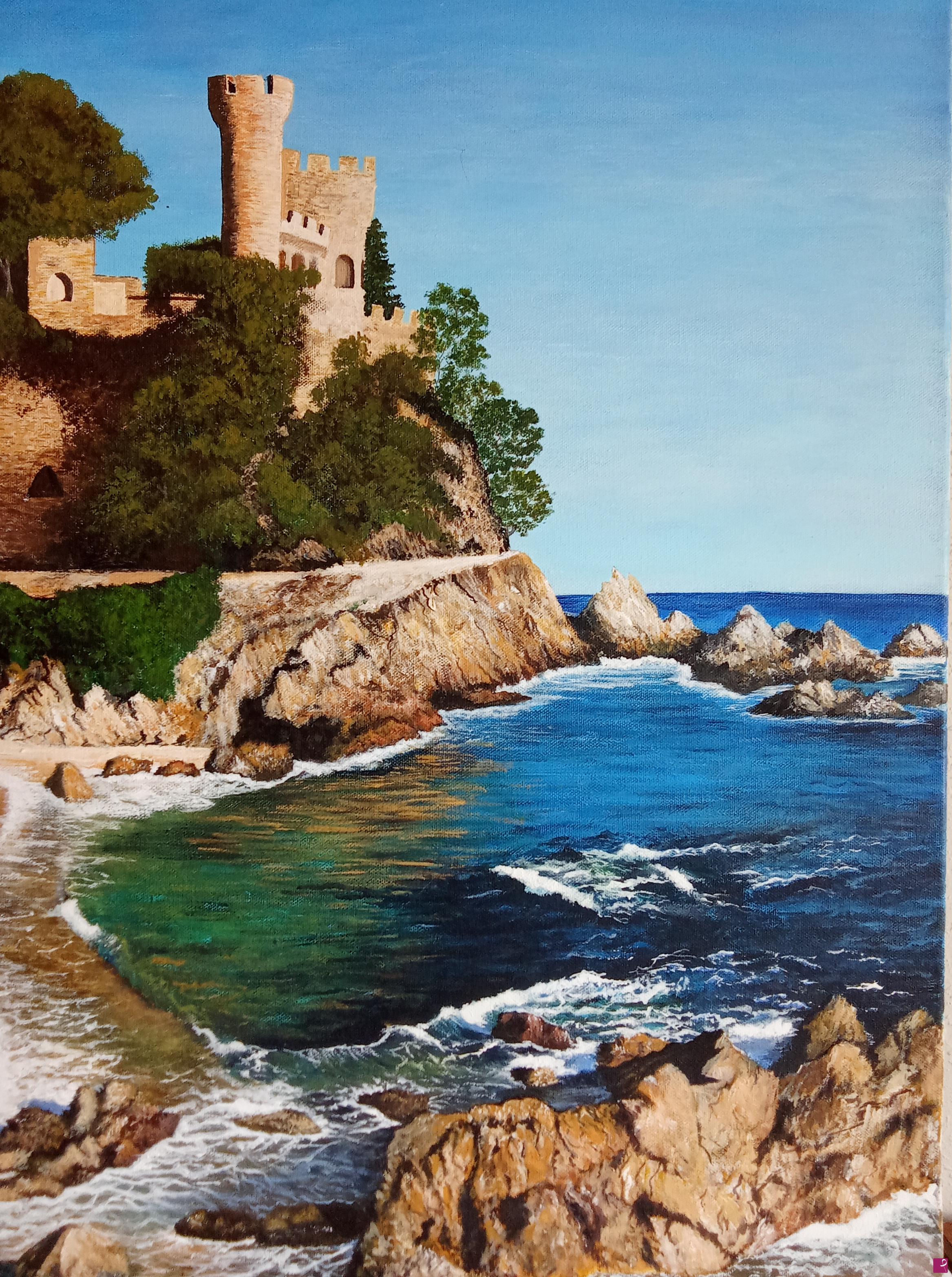 quadri in vendita online - Castello sul mare