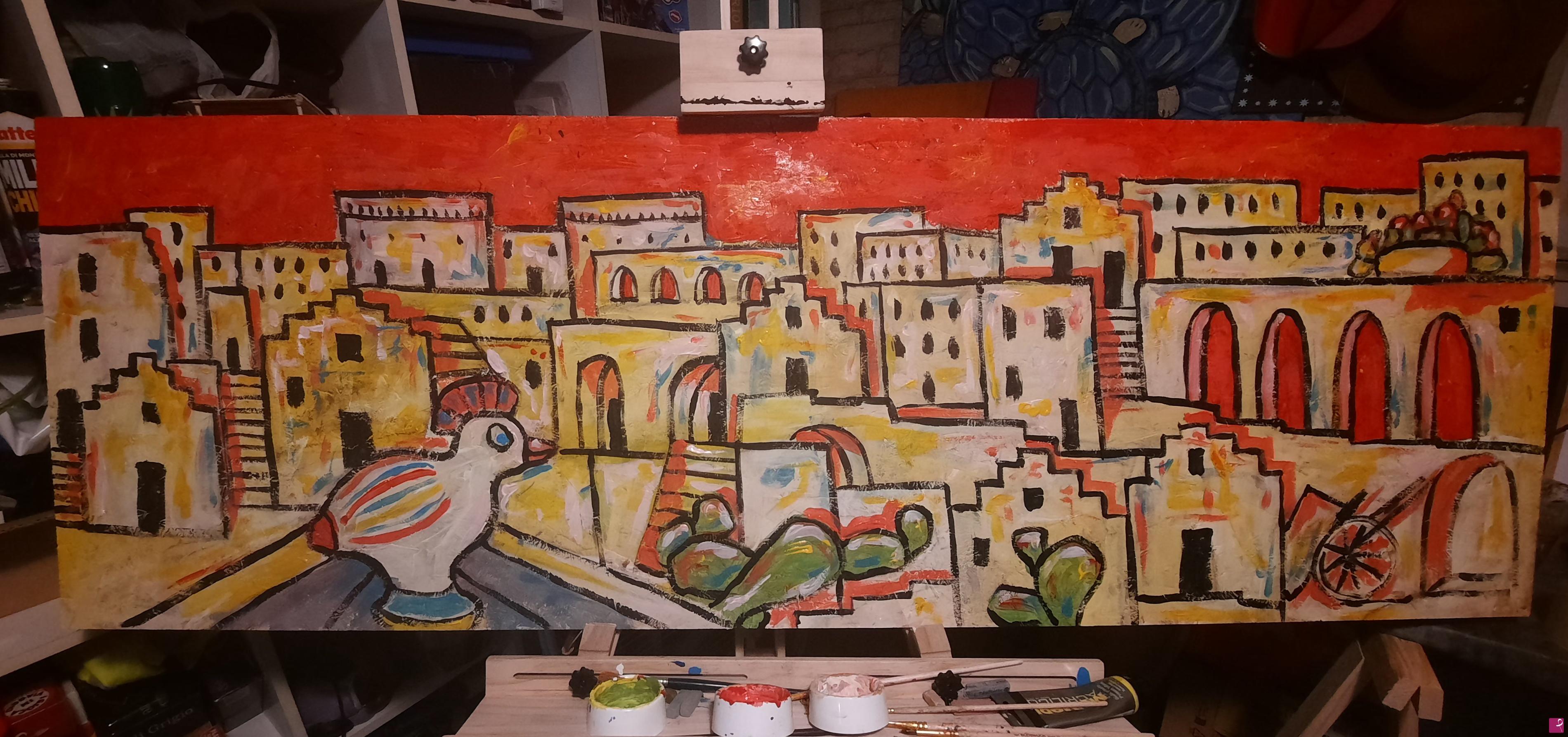 quadri in vendita online - Castello Tramontano a Matera 