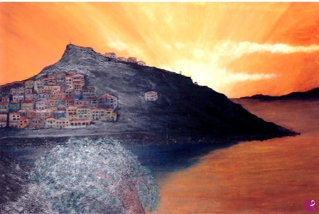 quadri in vendita online - Castelsardo tramonto