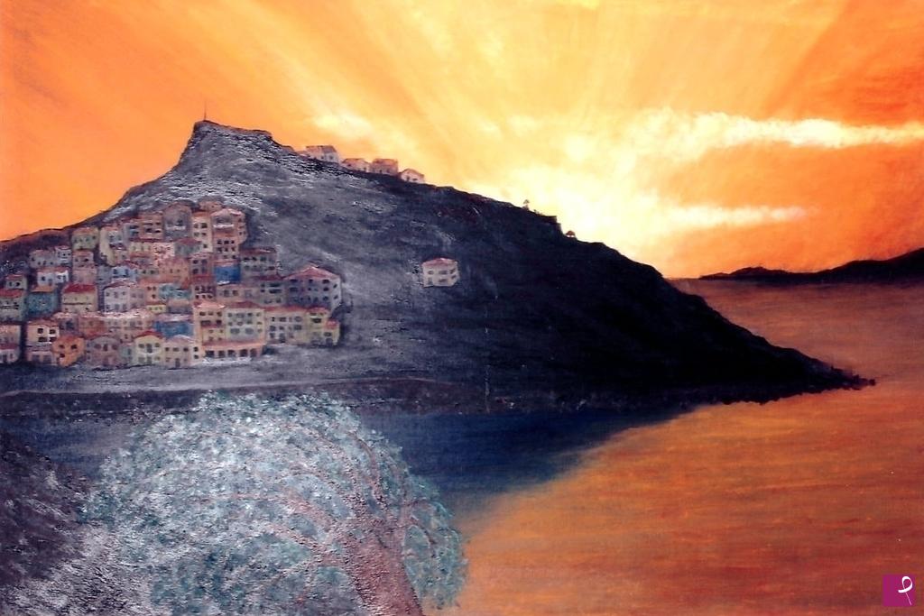 quadri in vendita online - Castelsardo tramonto