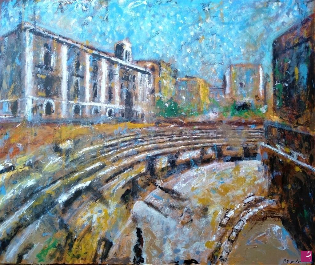 quadri in vendita online - " Catania vecchia"