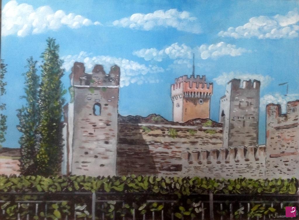quadri in vendita online - Catello di lazise (lago di garda)