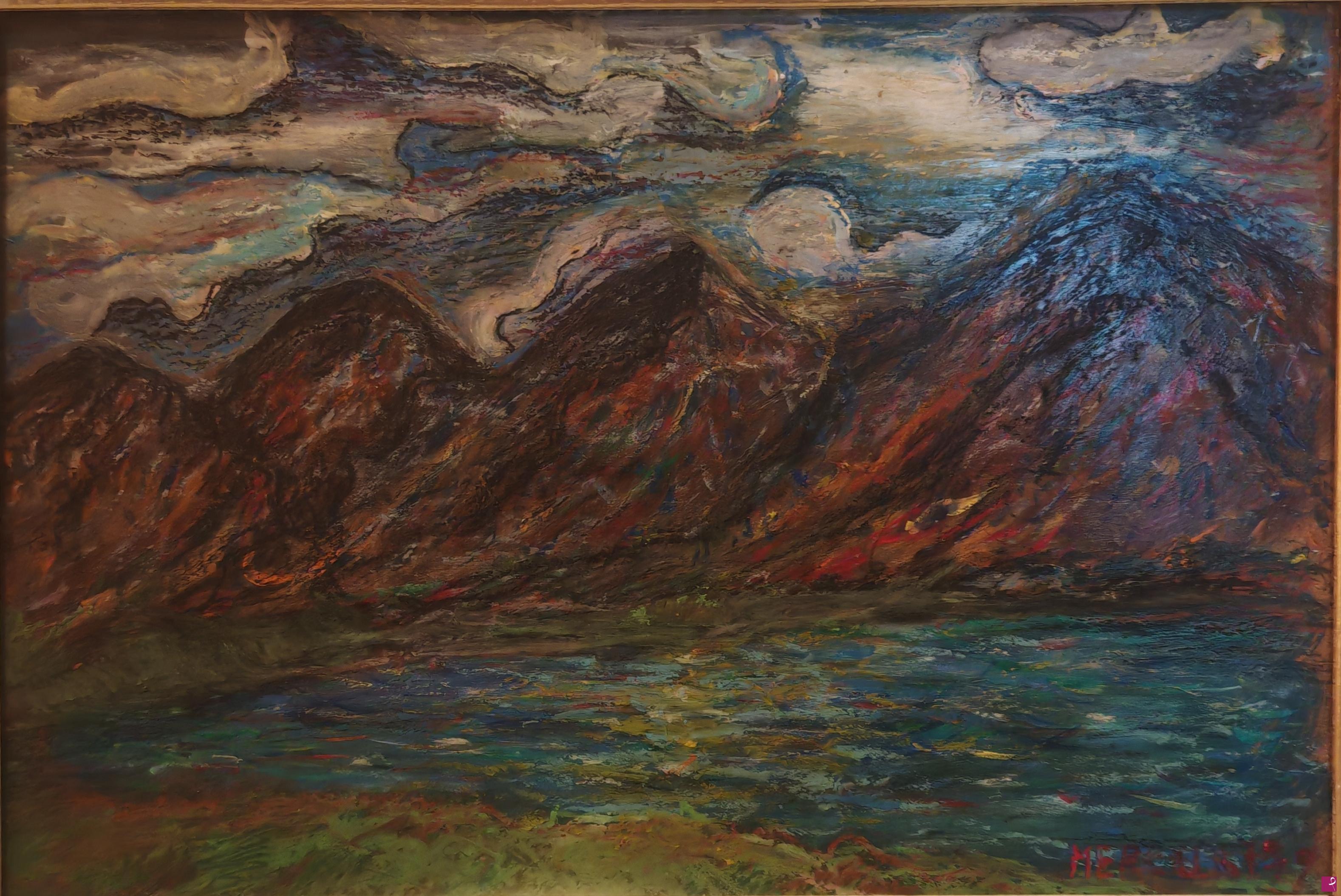 quadri in vendita online - Catena montuosa - 1979