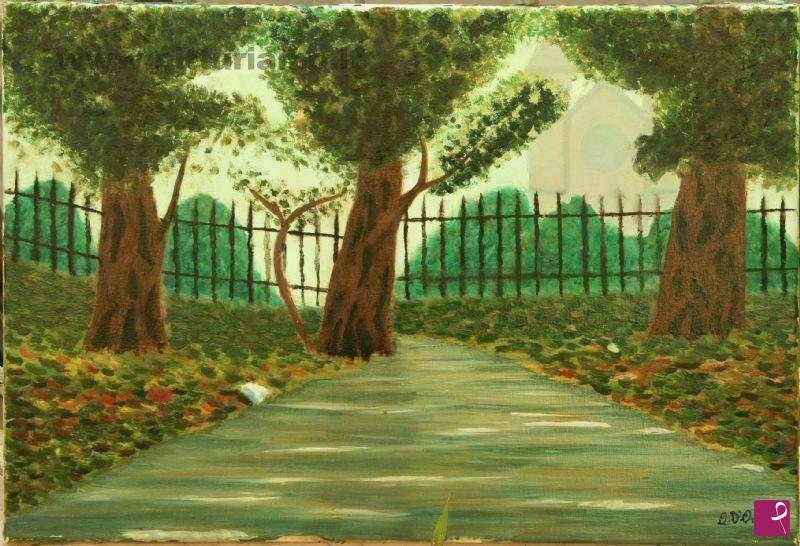 quadri in vendita online - cattedrale nel bosco