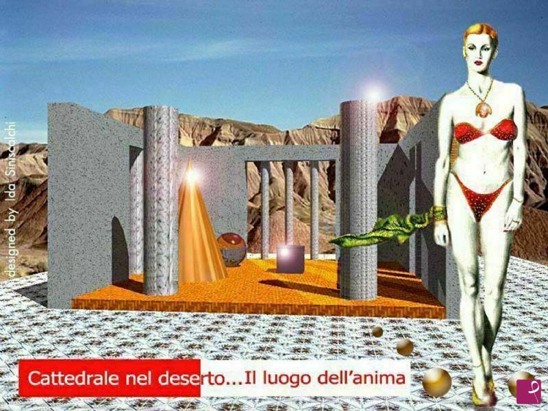 quadri in vendita online - Cattedrale nel deserto