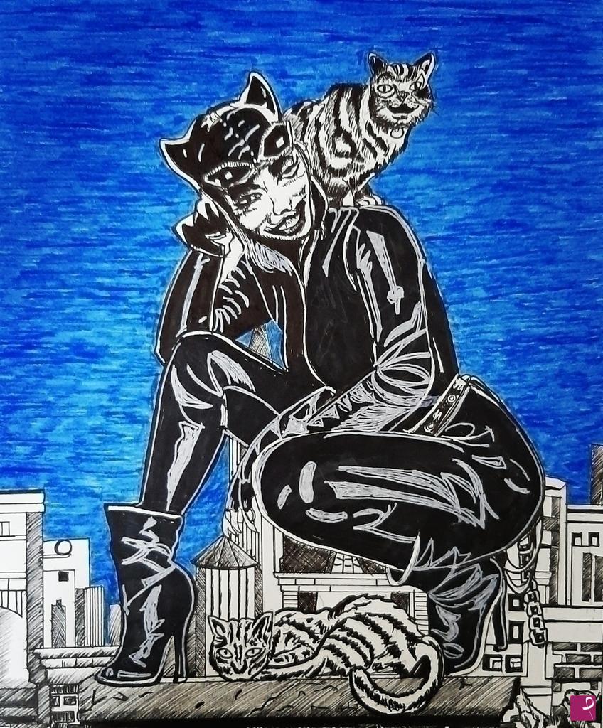 quadri in vendita online - Catwoman