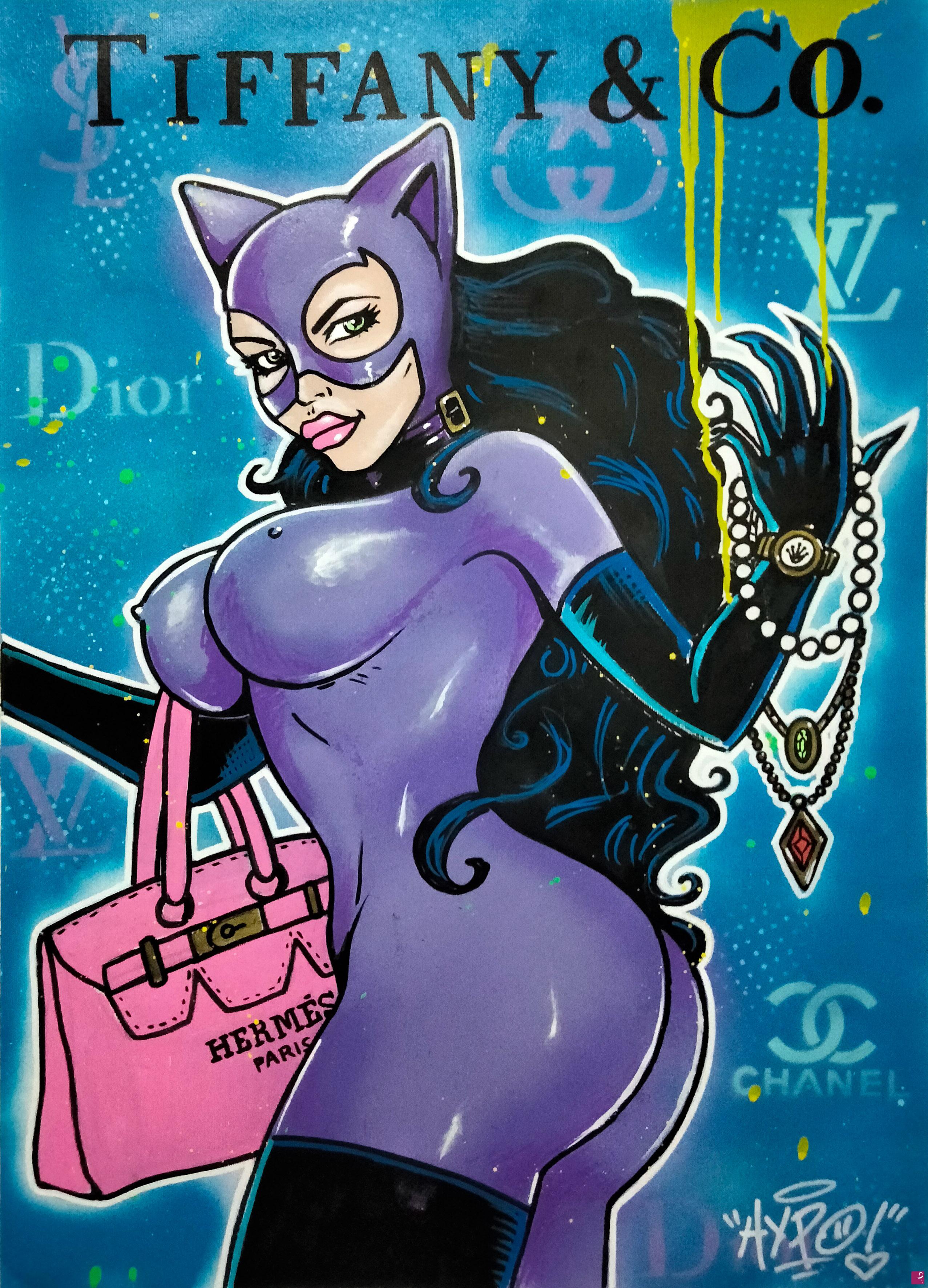 quadri in vendita online - Catwoman X Tiffany 