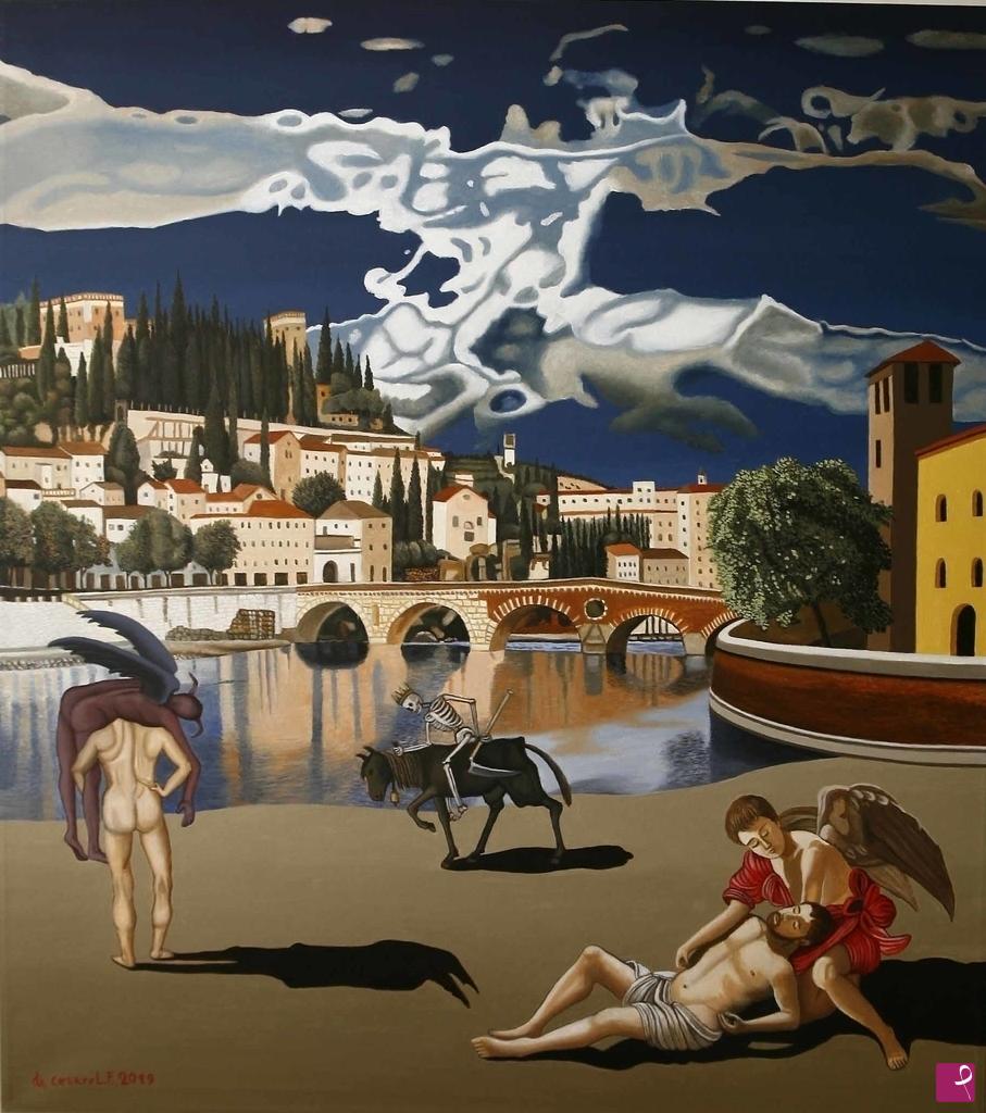 quadri in vendita online - Cavaliere apocalittico (2019)