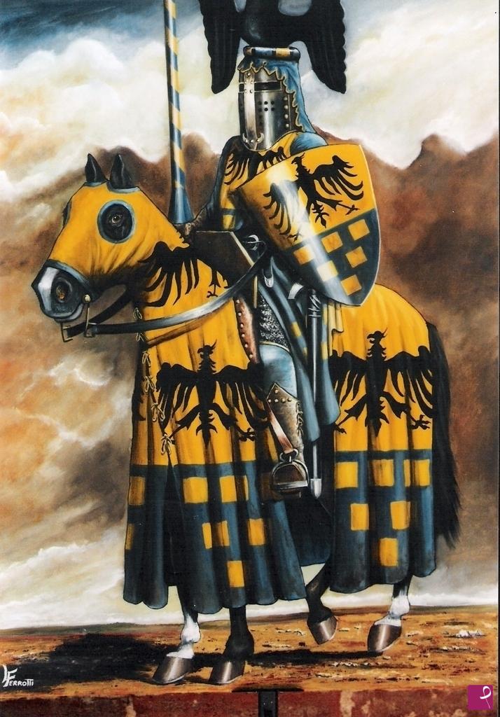 quadri in vendita online - Cavaliere della nobile famiglia Tarlati. Arezzo