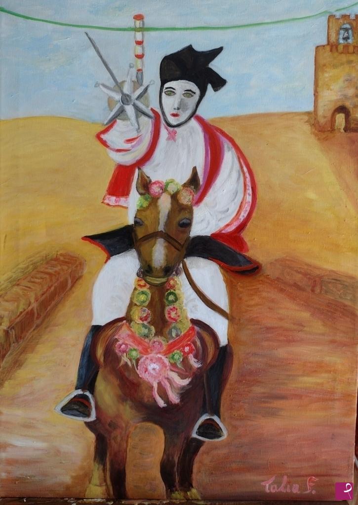 quadri in vendita online - Cavaliere della Sartiglia, Sardegna!