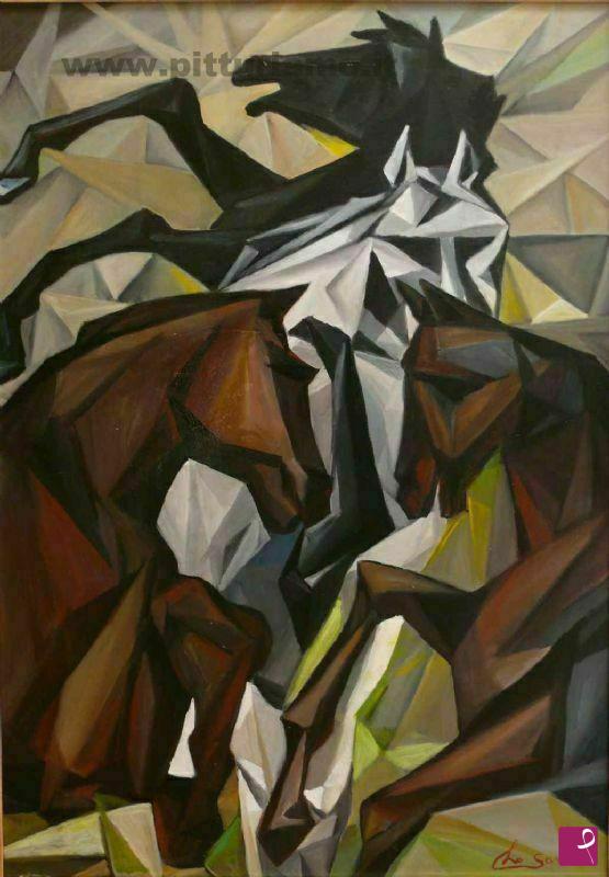 quadri in vendita online - Cavalli, 1992