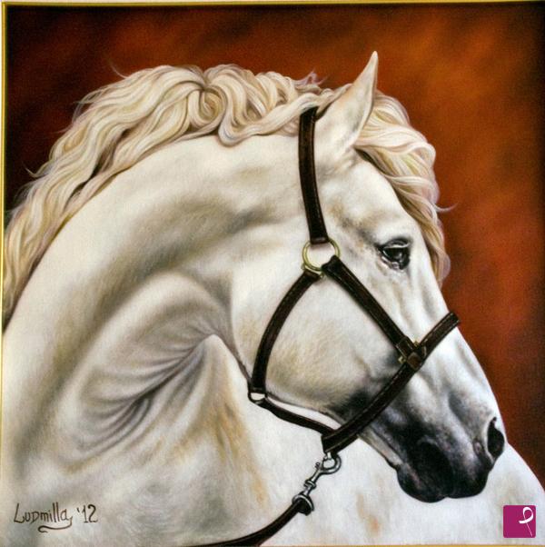 quadri in vendita online - cavallo bianco