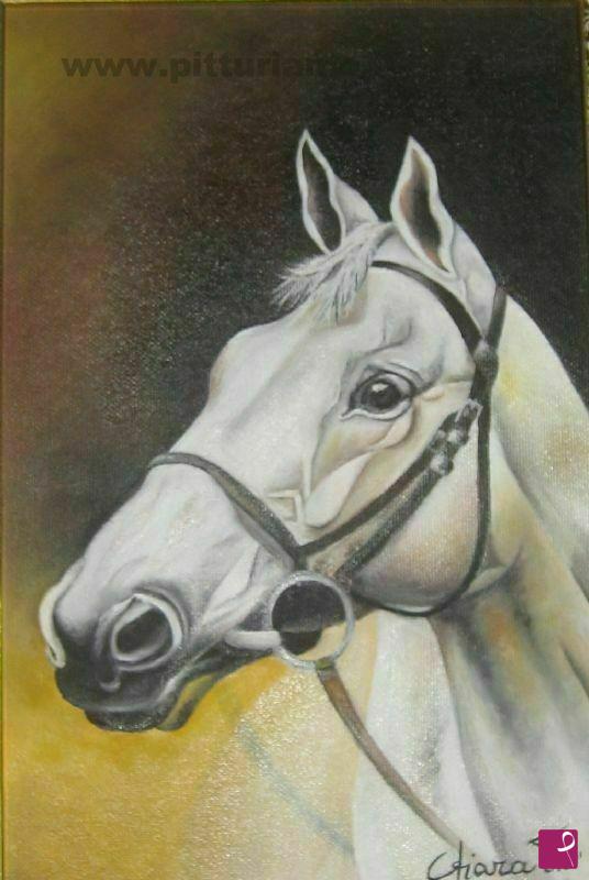 quadri in vendita online - cavallo bianco