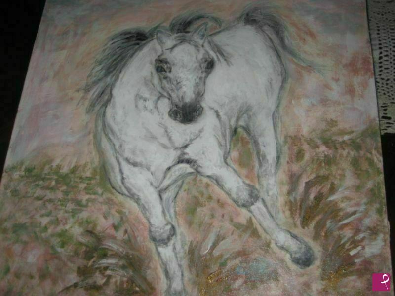 quadri in vendita online - cavallo bianco