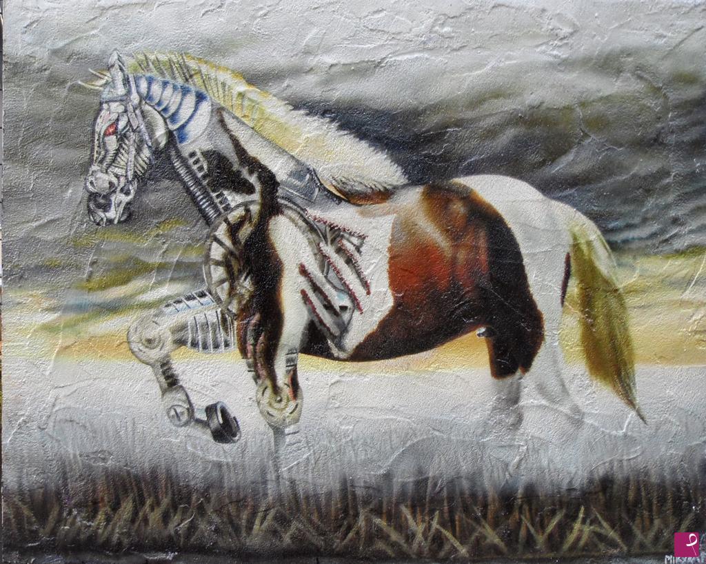 quadri in vendita online - Cavallo bionico