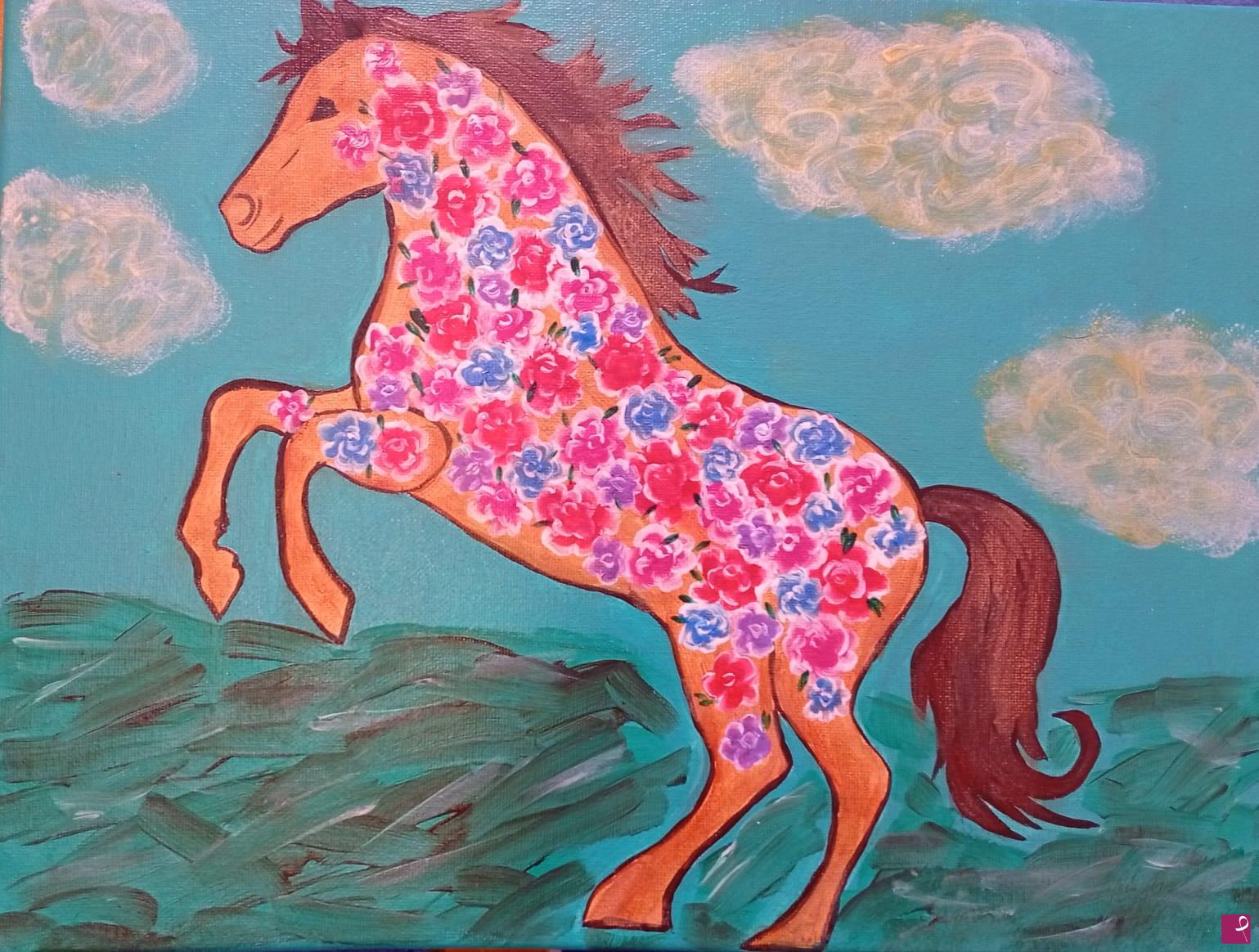 quadri in vendita online - Cavallo di Fiori