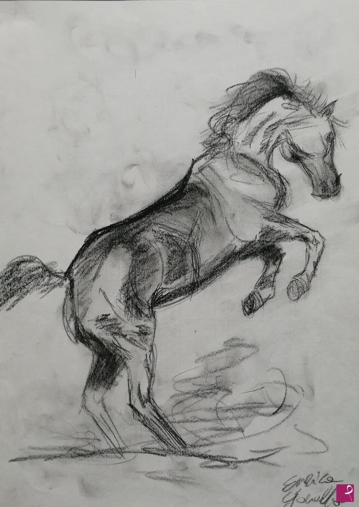 quadri in vendita online - Cavallo rampante