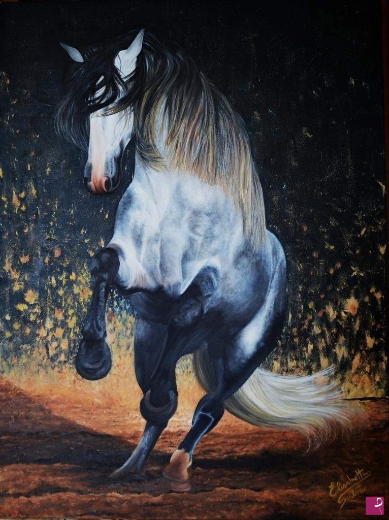quadri in vendita online - Cavallo rampante
