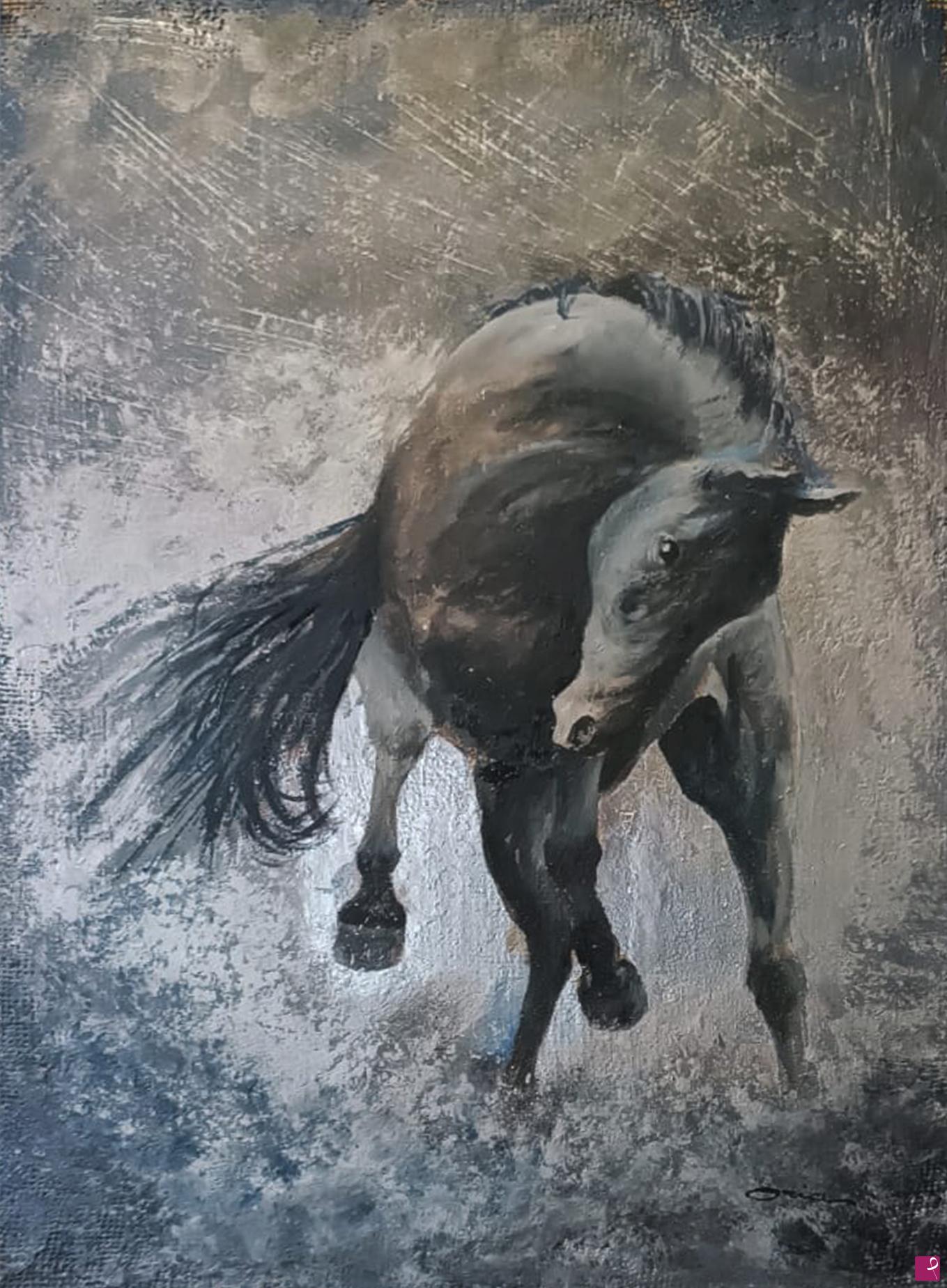 quadri in vendita online - Cavallo Scalpitante