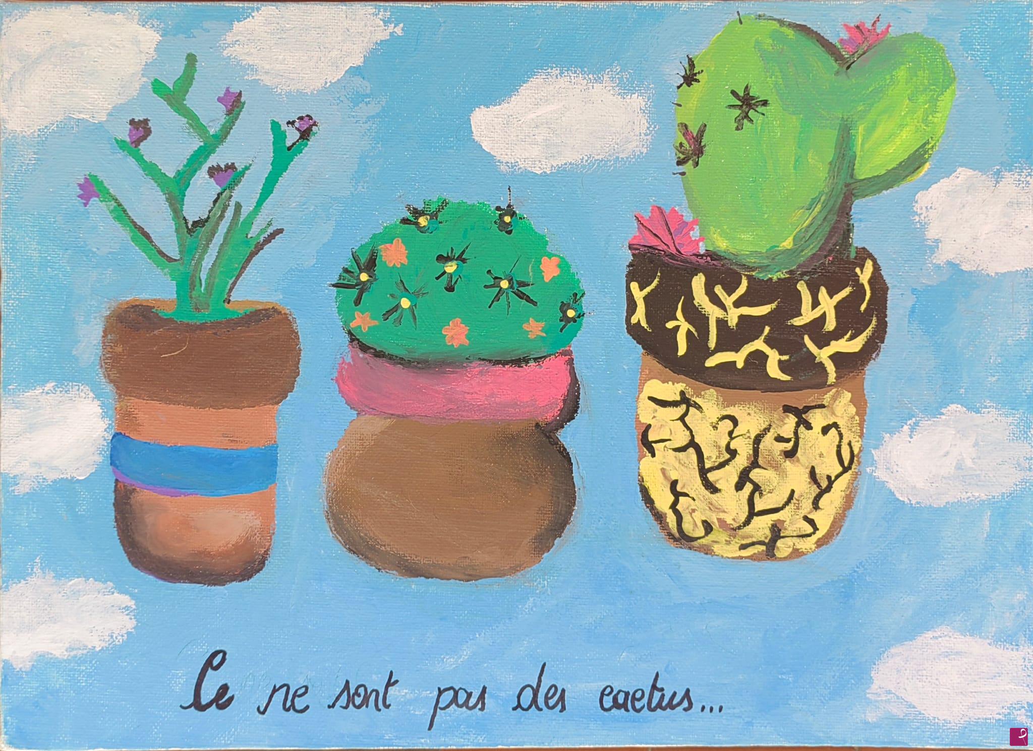 quadri in vendita online - Ce ne sont pas des cactus