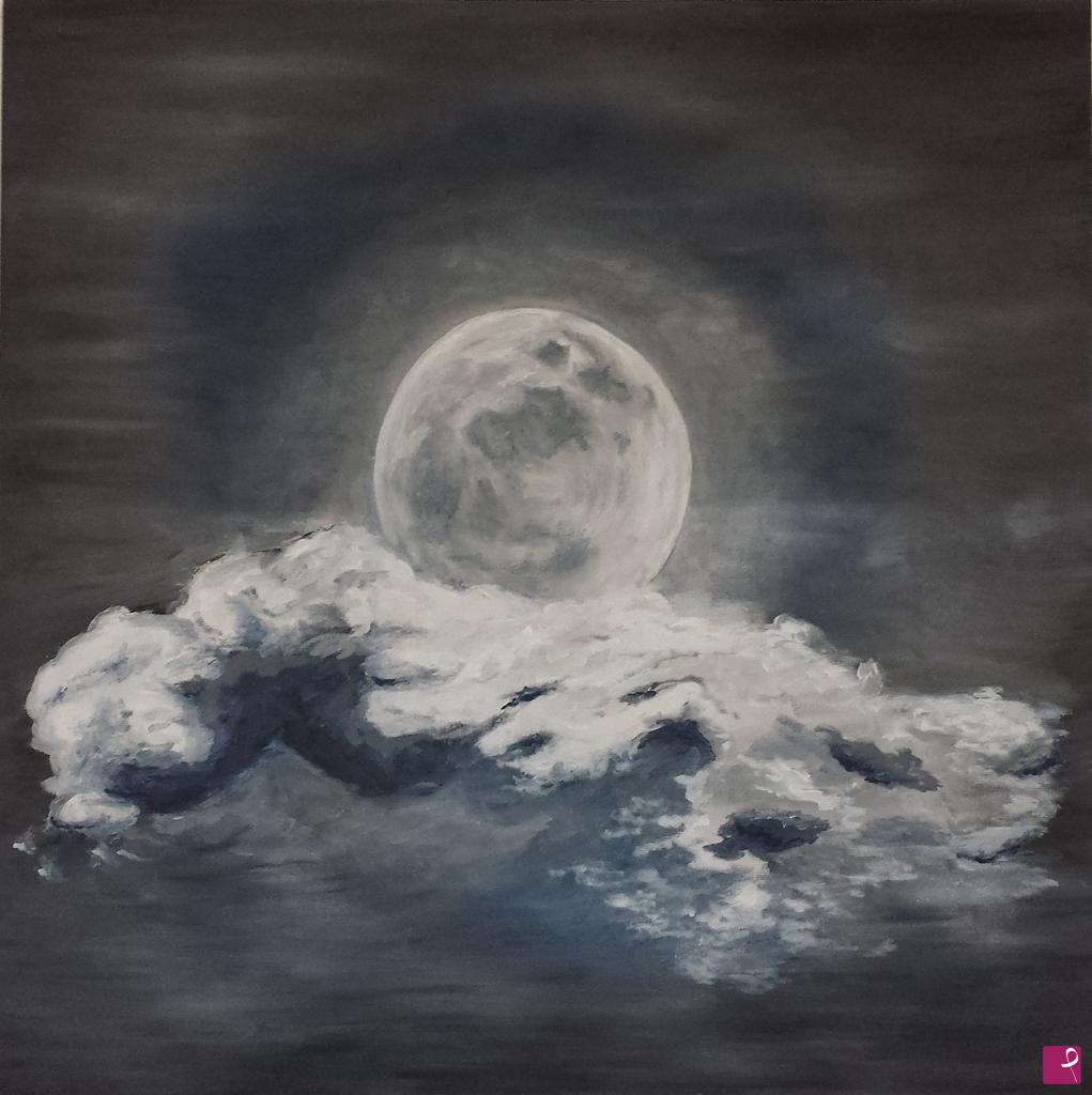 quadri in vendita online - Ce soir.. la Lune re^ve          ( Questa sera.. la Luna sogna )