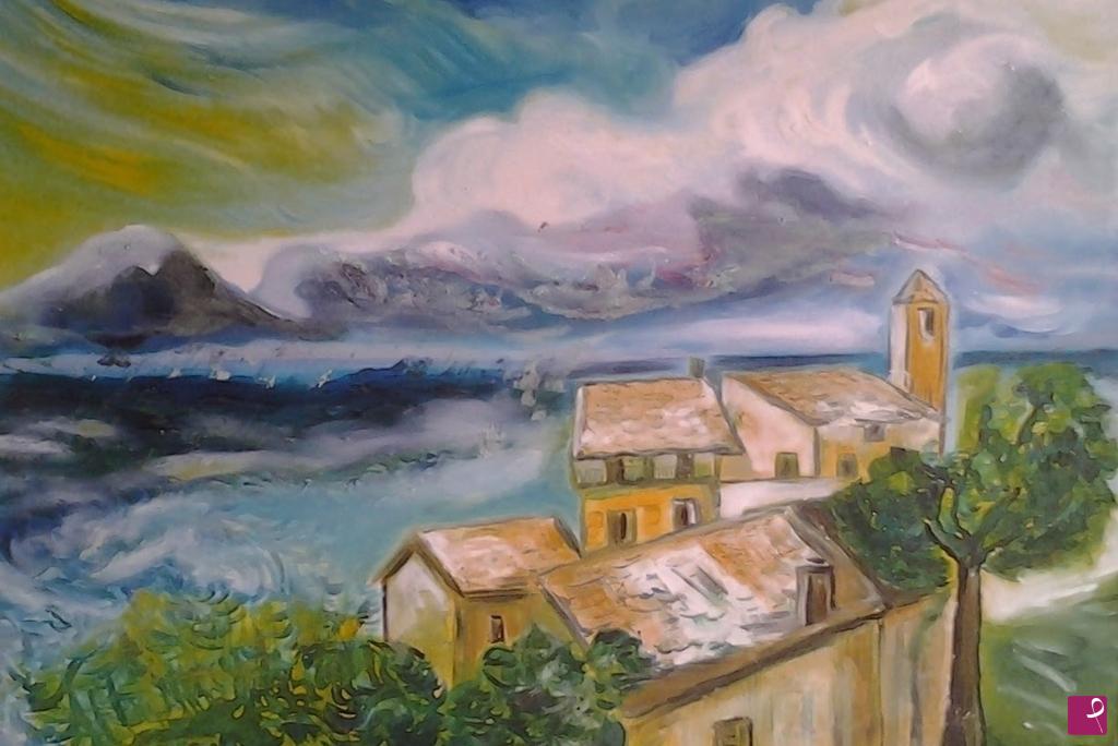 quadri in vendita online - Celle ligure (mare in tempesta)