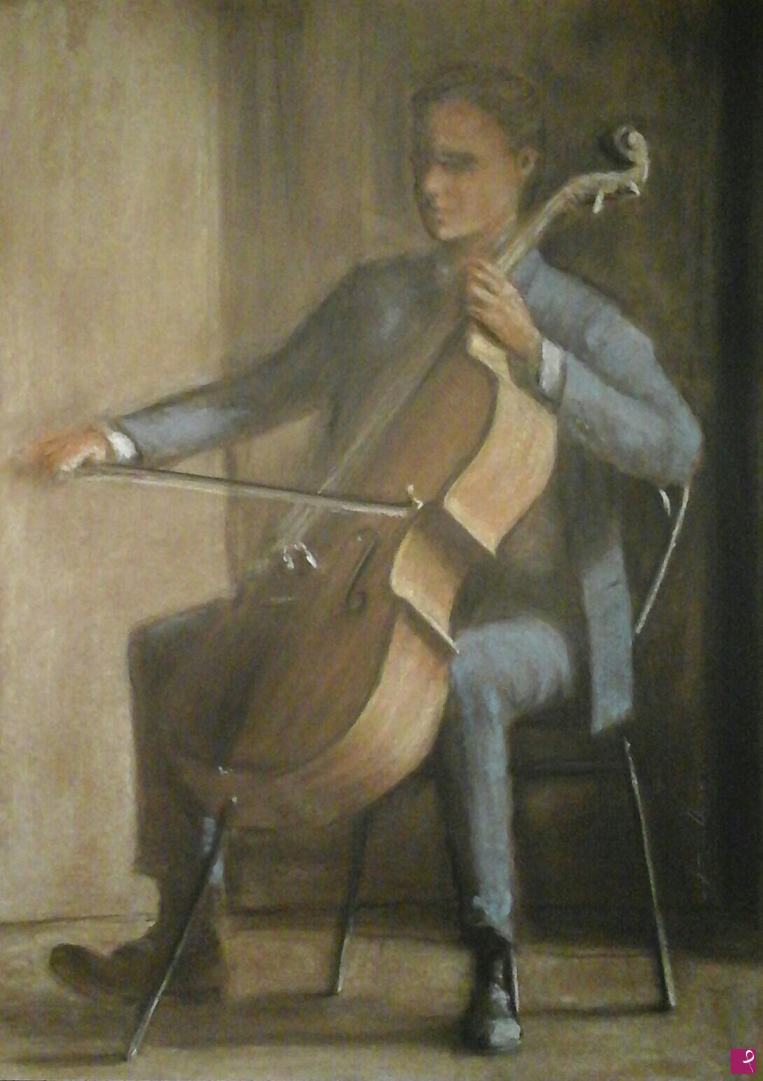 quadri in vendita online - cello player 